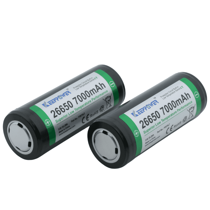 Low Temperature 26650 Li-ion Rechargeable Battery 7000mAh